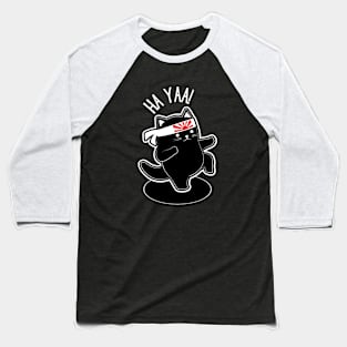 Karate Cat Baseball T-Shirt